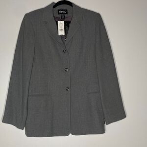 New New York & Co City Crepe Blazer Jacket Women's Size 14
